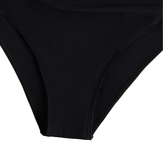 Damen Eleganter Badeanzug mit tiefem Ausschnitt und floralem Design EB
