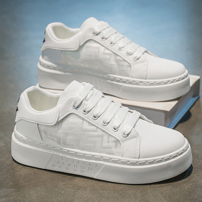 Damen Plateau Sneakers mit atmungsaktiver Oberflächenstruktur und robustem Sohlenprofil EB