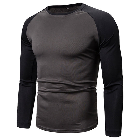 Herren Sportliches Langarm-T-Shirt mit atmungsaktivem Funktionsmaterial EB