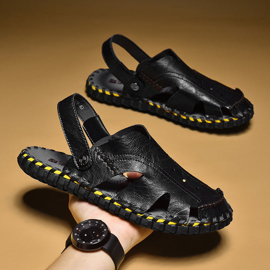 Damen Komfortable Ledersandalen EB