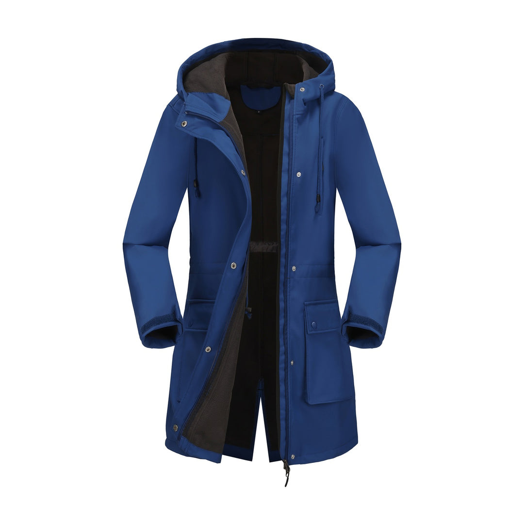 Damen funktionale Outdoor-Jacke mit verstellbarem Taillenzug und Innenfutter EB