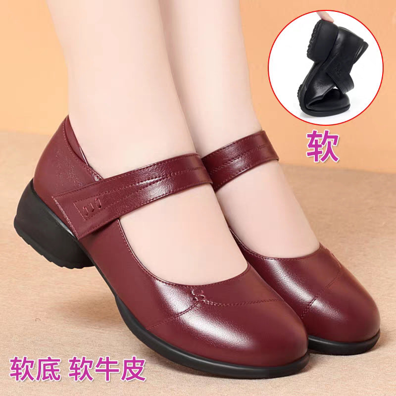Damen Mary Jane Ballerinas mit verstellbarem Riemen und komfortabler Sohle EB