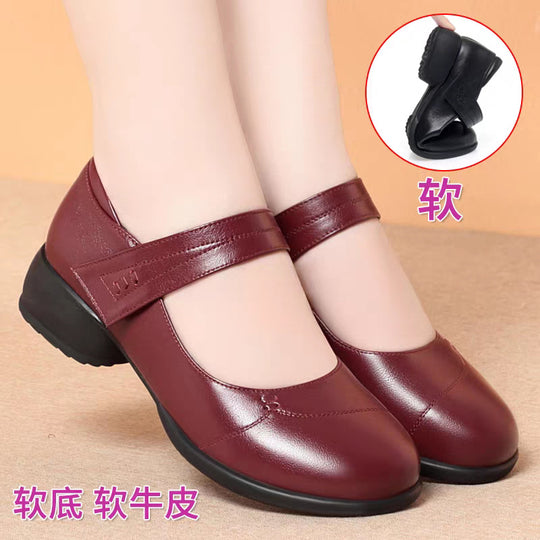 Damen Mary Jane Ballerinas mit verstellbarem Riemen und komfortabler Sohle EB