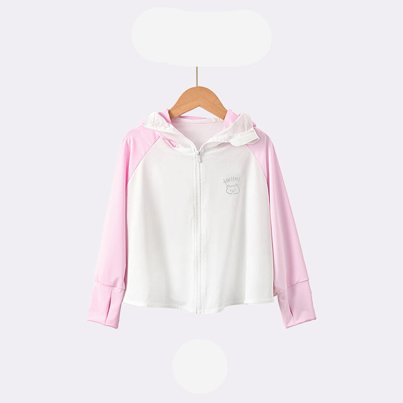 Kinder UV-Schutzjacke mit Kapuze und atmungsaktiven Eigenschaften EB
