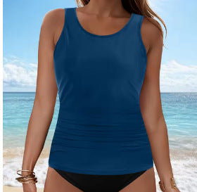 Damen Tankini-Oberteil mit Raffung EB