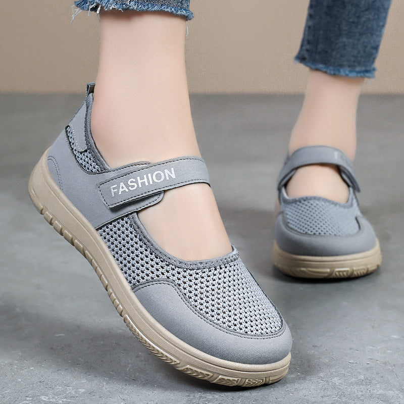 Damen Atmungsaktive Freizeitschuhe mit praktischem Klettverschluss EB