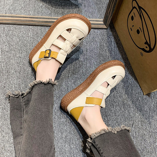 Damen Fußfreundliche Sandalen mit modischem Riemchen-Design EB