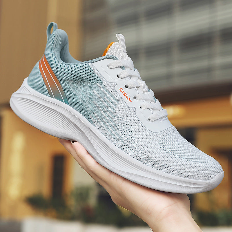 Damen Sportliche Laufschuhe mit atmungsaktivem Mesh-Obermaterial und flexiblem Sohlenprofil EB