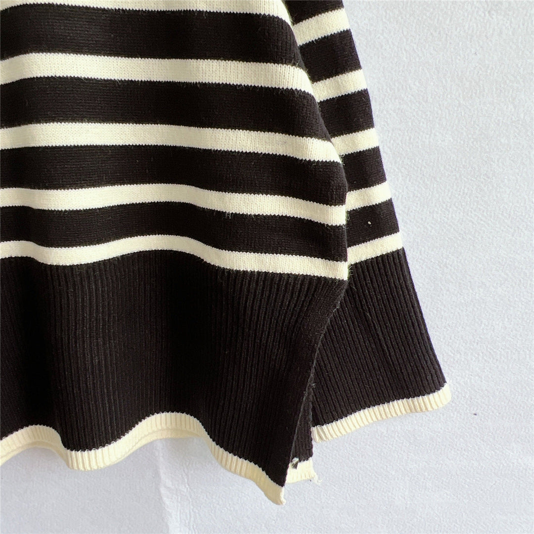 EB | Gestreifter Strickpullover für Herbst & Winter