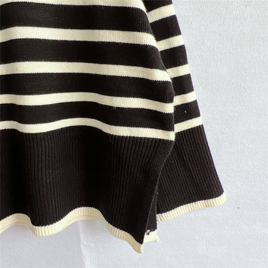 EB | Gestreifter Strickpullover für Herbst & Winter