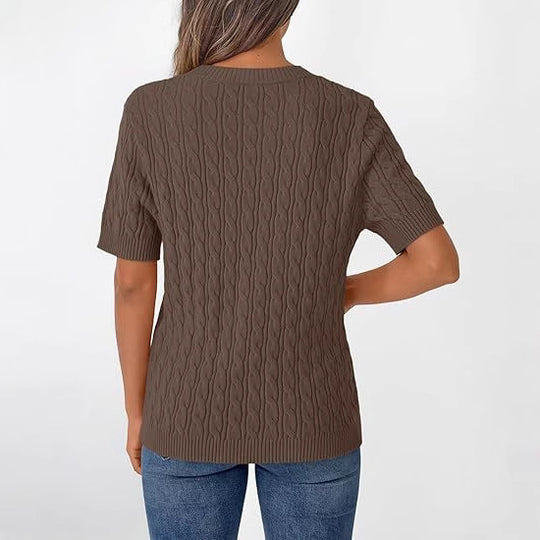 Damen Strickpullover mit Strukturmuster EB