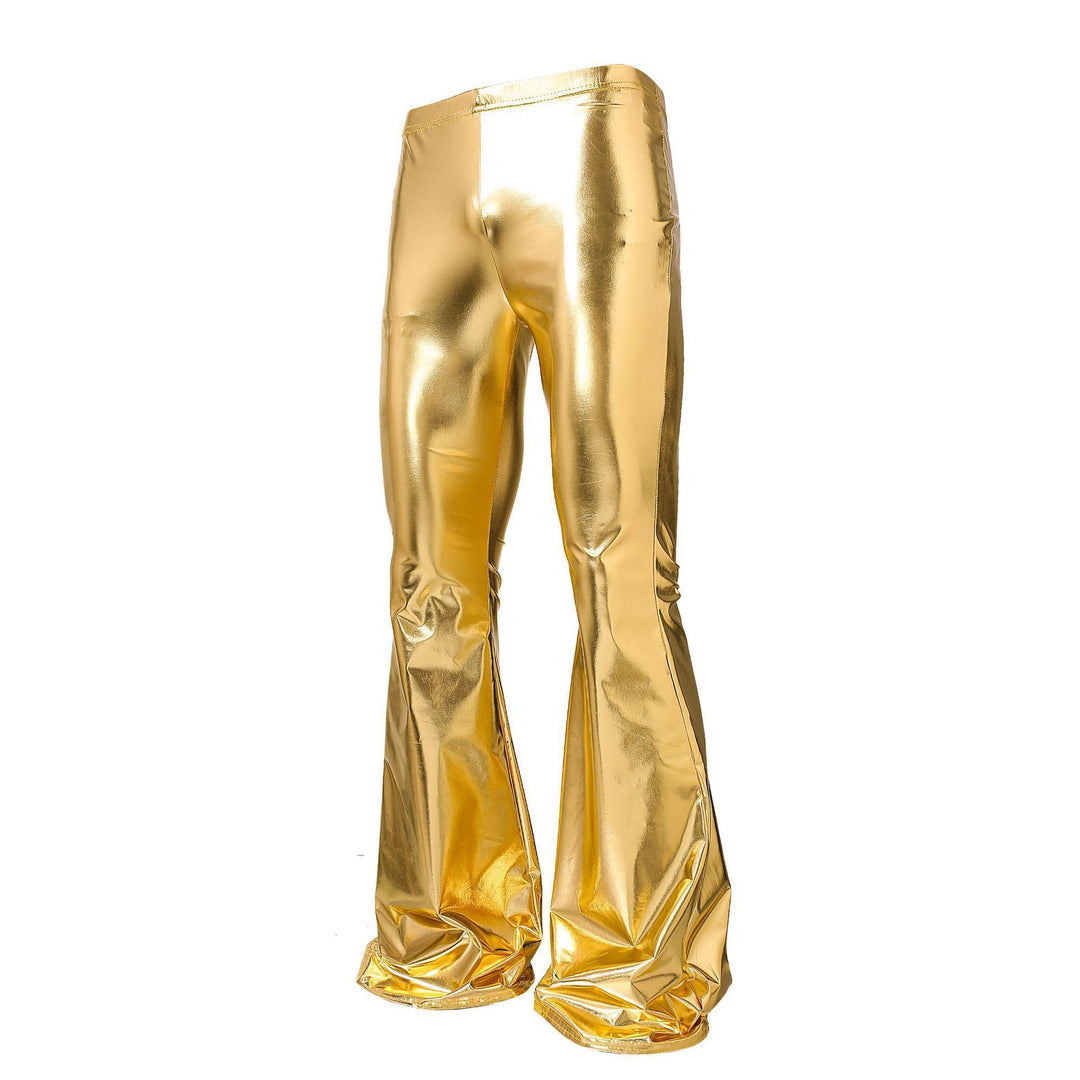 Damen Glänzende Bootcut-Hose aus hochwertigem Stretchmaterial EB