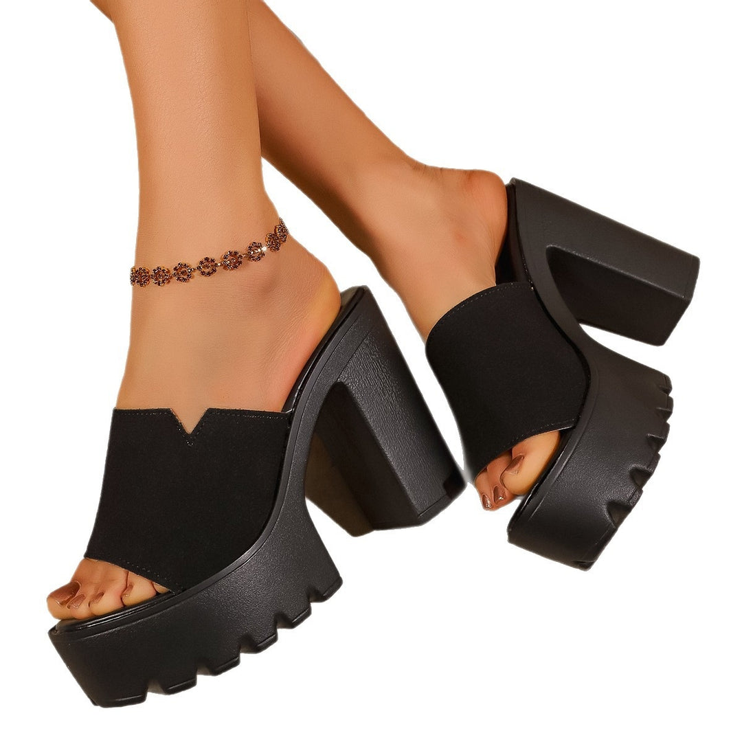 Damen Plateausandalen mit trendigem Blockabsatz EB