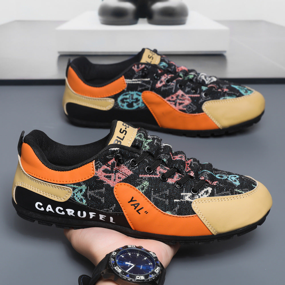 Damen Sportliche Sneakers mit kunstvollem Obermaterial und rutschfester Sohle EB
