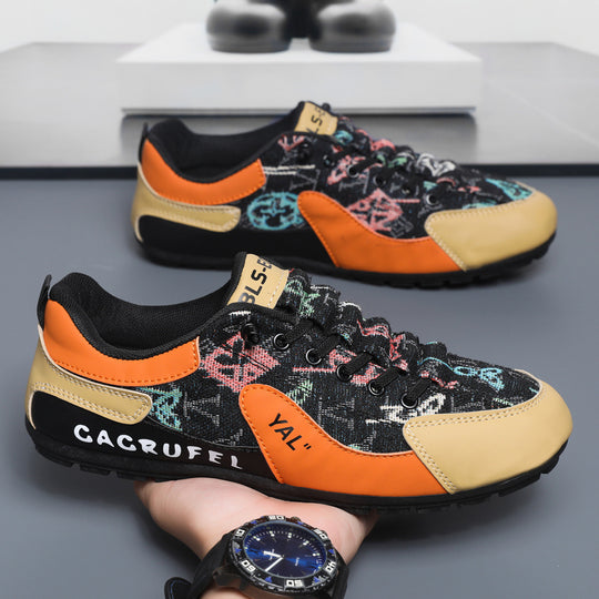 Damen Sportliche Sneakers mit kunstvollem Obermaterial und rutschfester Sohle EB