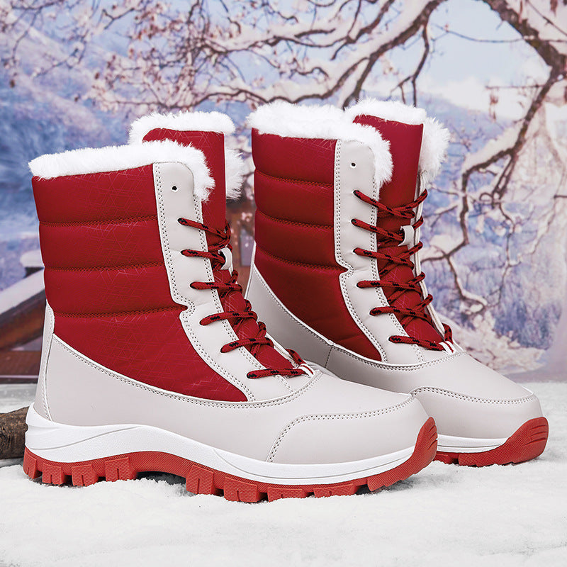 Damen Winterstiefel mit rutschfester Sohle und wärmendem Futter EB