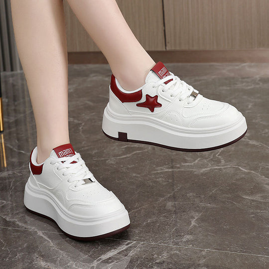 Damen Plattform Sneakers mit modischem Design und komfortabler Dämpfung EB