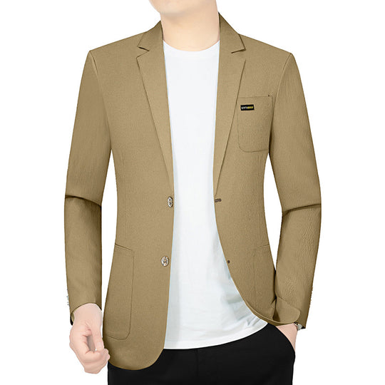 Herren Modernes Stretch Business-Sakko mit schmalem Schnitt und aufgesetzten Taschen EB