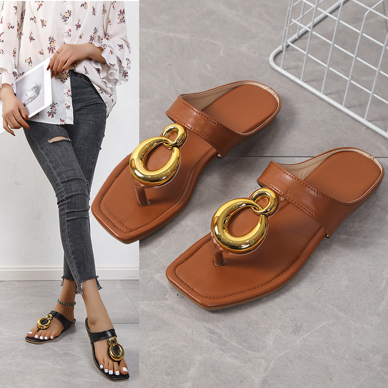 Damen modische Sandalen mit eleganter Schnalle und anatomischem Fußbett EB