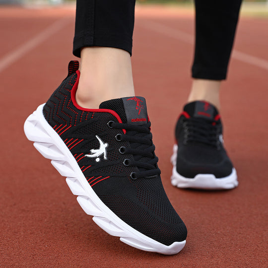 Damen Sportliche Laufschuhe mit atmungsaktiver Mesh-Struktur und federleichtem Dämpfungssystem EB