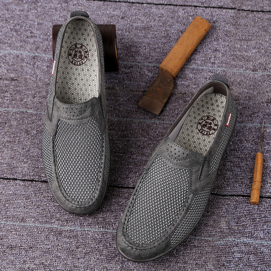 Damen atmungsaktive Slip-On Freizeitschuhe mit rutschfester Sohle EB