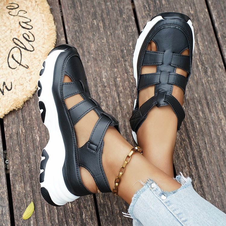Damen Sportliche Freizeitsandalen mit rutschfester Sohle und anatomischem Fußbett EB
