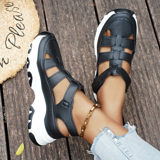 Damen Sportliche Freizeitsandalen mit rutschfester Sohle und anatomischem Fußbett EB