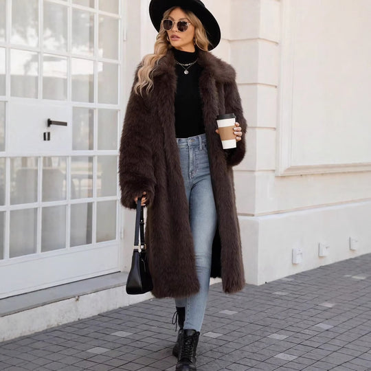Damen Modischer Long Coat EB