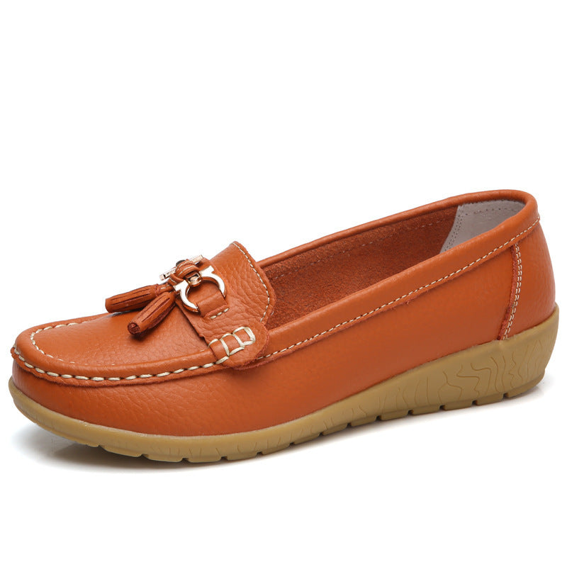 Damen Mokassins mit eleganter Quastenverzierung und rutschfester Sohle EB