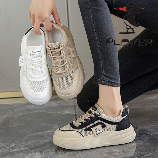 Damen Sportliche Sneakers mit ergonomischer Dämpfung und atmungsaktiver Oberflächenstruktur EB