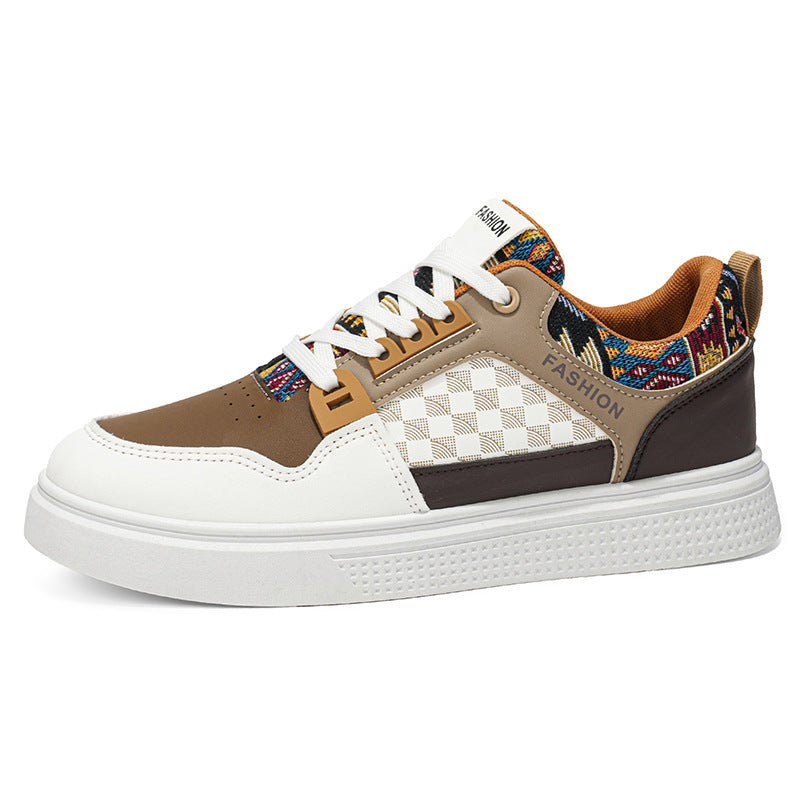 Damen modische Sneaker mit buntem Muster EB