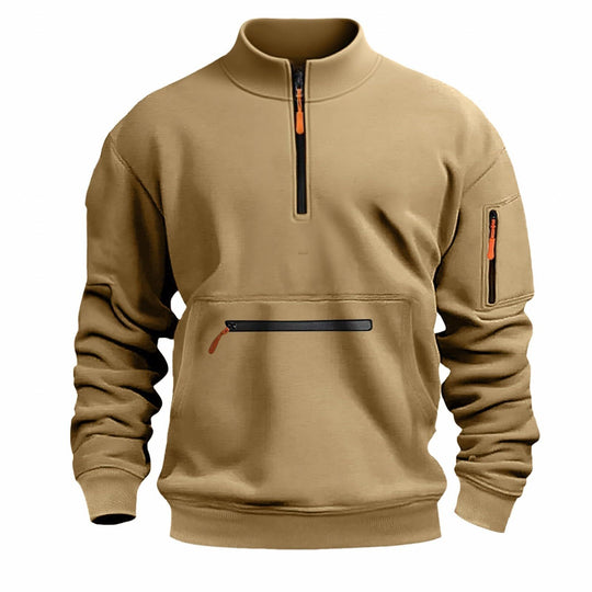 Herren funktionale Sweatshirt mit Reißverschluss EB