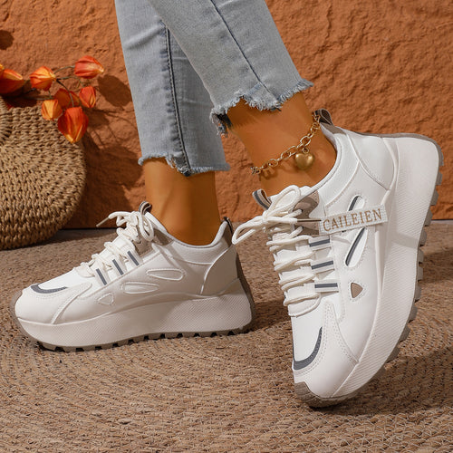 Damen Sportliche Sneaker mit atmungsaktiven Einsätzen EB
