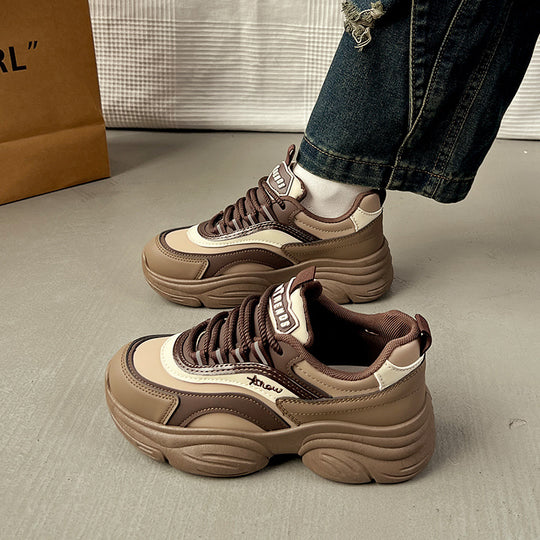 Damen Chunky Sneakers mit atmungsaktiver Obermaterialstruktur und komfortablem Dämpfungssystem EB