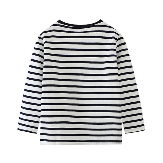 Jungen Langarmshirt mit Baumwollstoff und niedlichem Meerschweinchen-Motiv EB