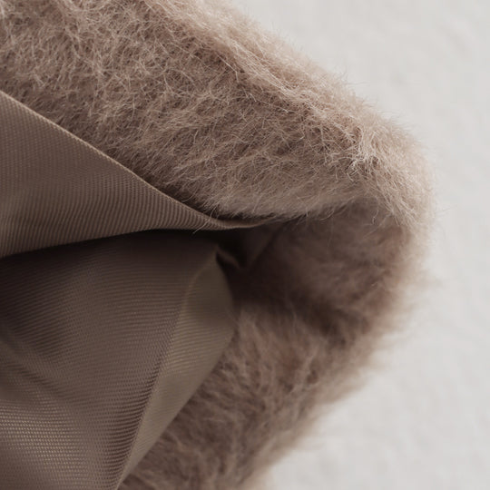 Damen lässige Teddyjacke mit Knopfleiste und aufgesetzten Taschen EB