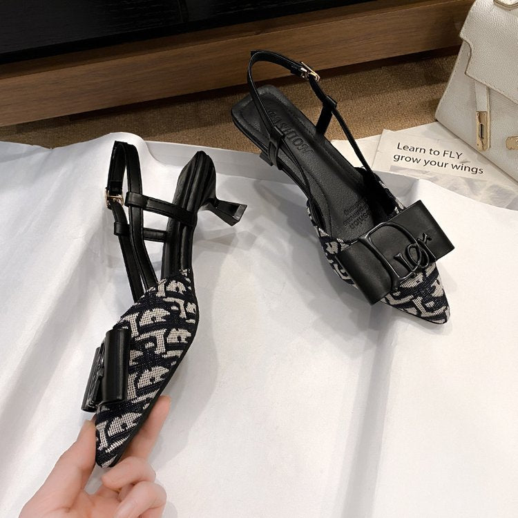 Damen Pumps mit dekorativem Schleifen-Design EB