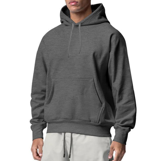 Herren nan Premium-Kapuzenpullover mit Kängurutasche, innen angerautem Fleece, verstärkter Nackennaht und geripptem Saum EB