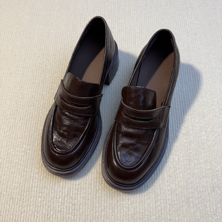 Damen Elegante Loafers mit moderner Blockabsatzgestaltung EB