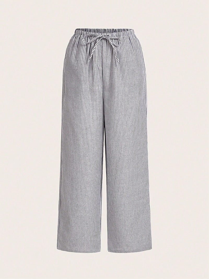 Damen Hochtaillierte Freizeithose mit breitem Bein EB