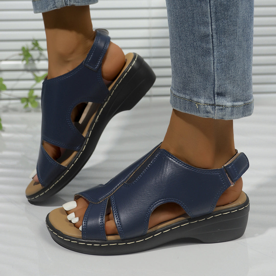 Damen Komfortable und stilvolle Sandalen mit verstellbarem Riemen EB