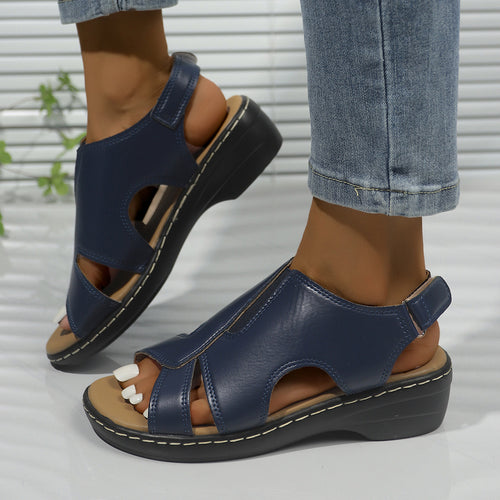 Damen Komfortable und stilvolle Sandalen mit verstellbarem Riemen EB