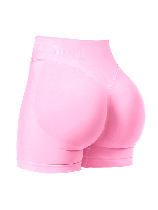 Damen Sport-Bikini-Oberteil mit hoch geschnittenen Shorts und nahtlosem Design EB