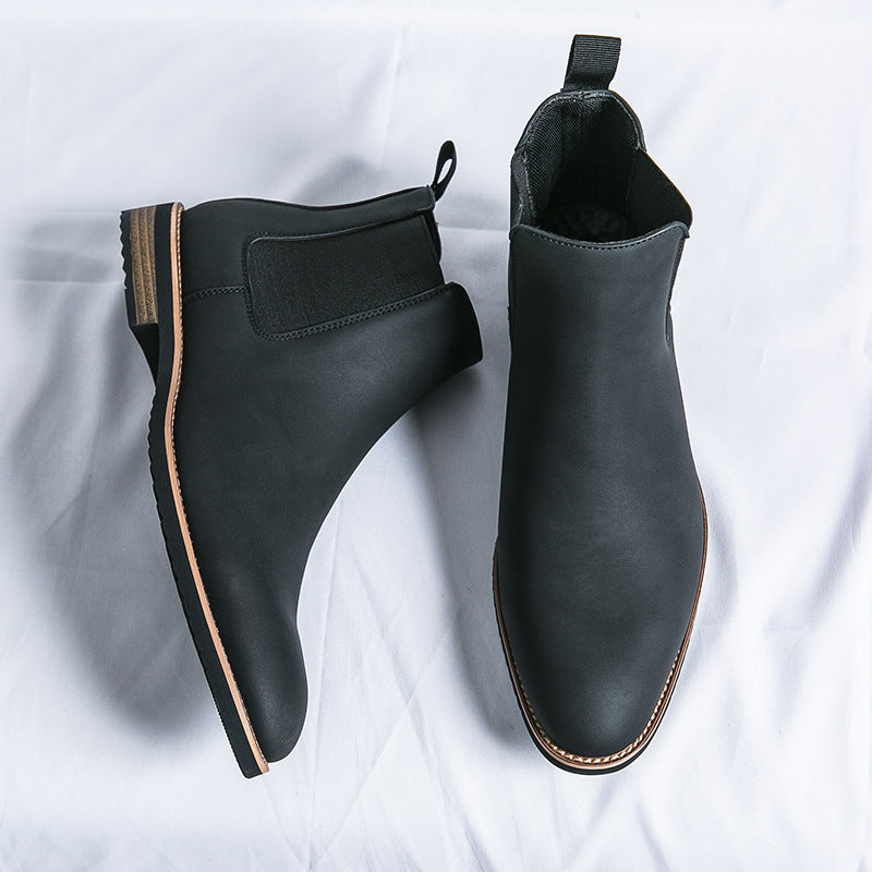 Damen elegante Chelsea-Stiefel mit flexiblem Gummizug und dämpfender Sohle EB