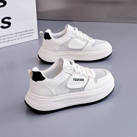 Damen Sportliche Sneakers mit atmungsaktiver Netzstruktur und federleichter Sohle EB