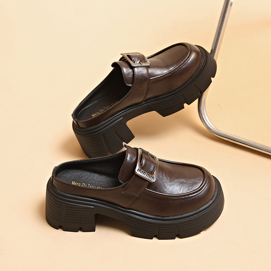 Damen modische Clogs mit robustem Design und verstellbarem Riemchen EB