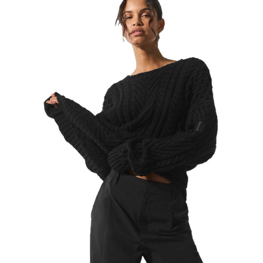 Damen Grobstrickpullover mit modischem Strukturdesign EB