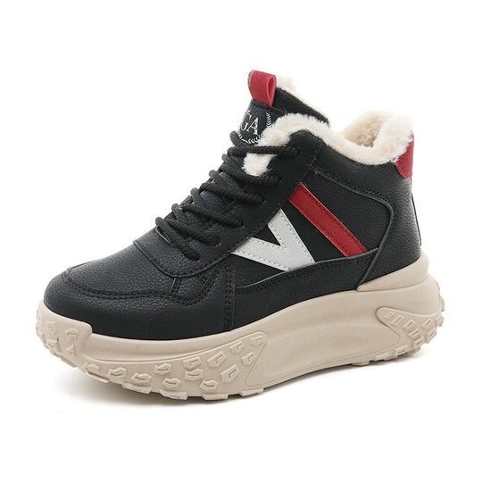 Damen Warmgefütterte High-Top Sneakers mit rutschfester Sohle EB