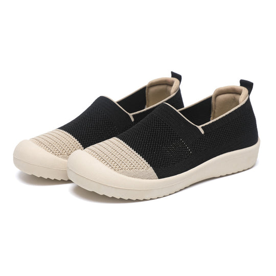 Damen Atmungsaktive Slip-On Sneakers mit gepolsterter Sohle EB