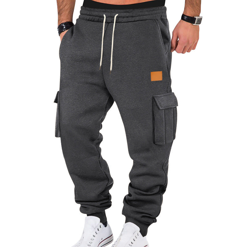 Herren Cargo-Jogginghose mit Seitentaschen und elastischem Bund EB
